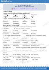 Đề thi học kì 1 Tiếng Anh 10 Global Success - Đề số 7
